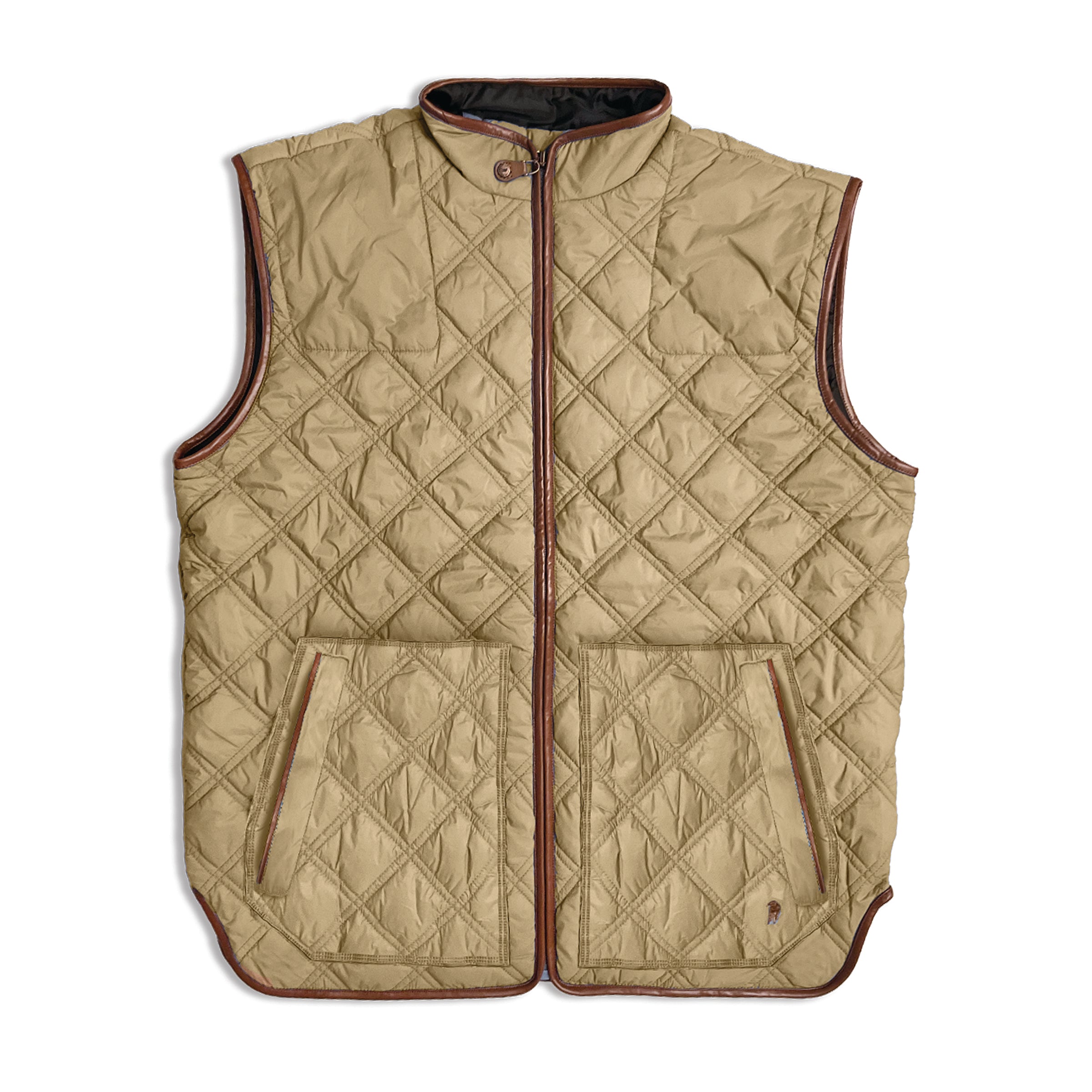 Quilt Vest Wheat Straw, Southern Casanova - front view