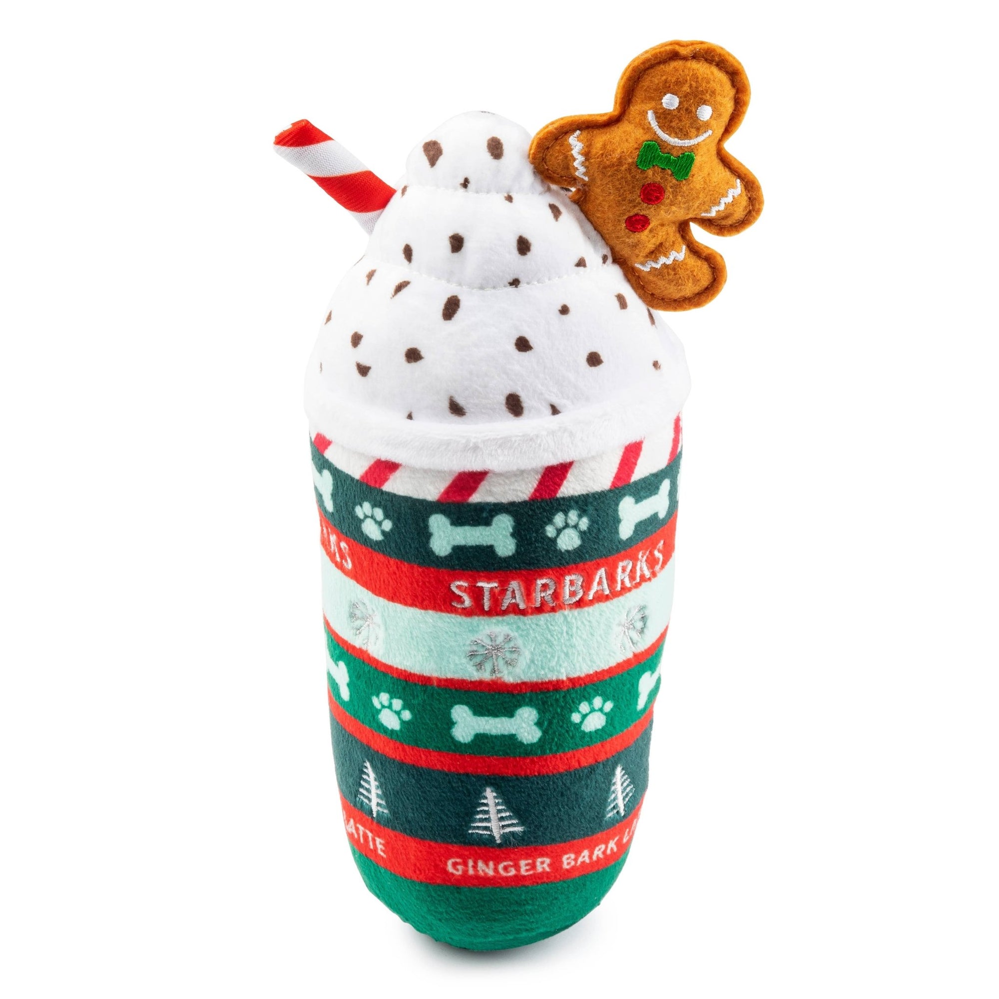 Starbarks Ginger Bark Latte Christmas Dog Toy - Chatsworth Boutique