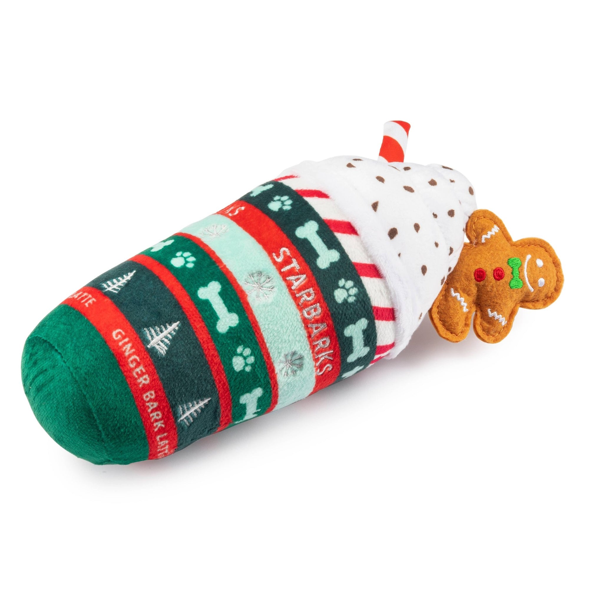 Starbarks Ginger Bark Latte Christmas Dog Toy - Chatsworth Boutique
