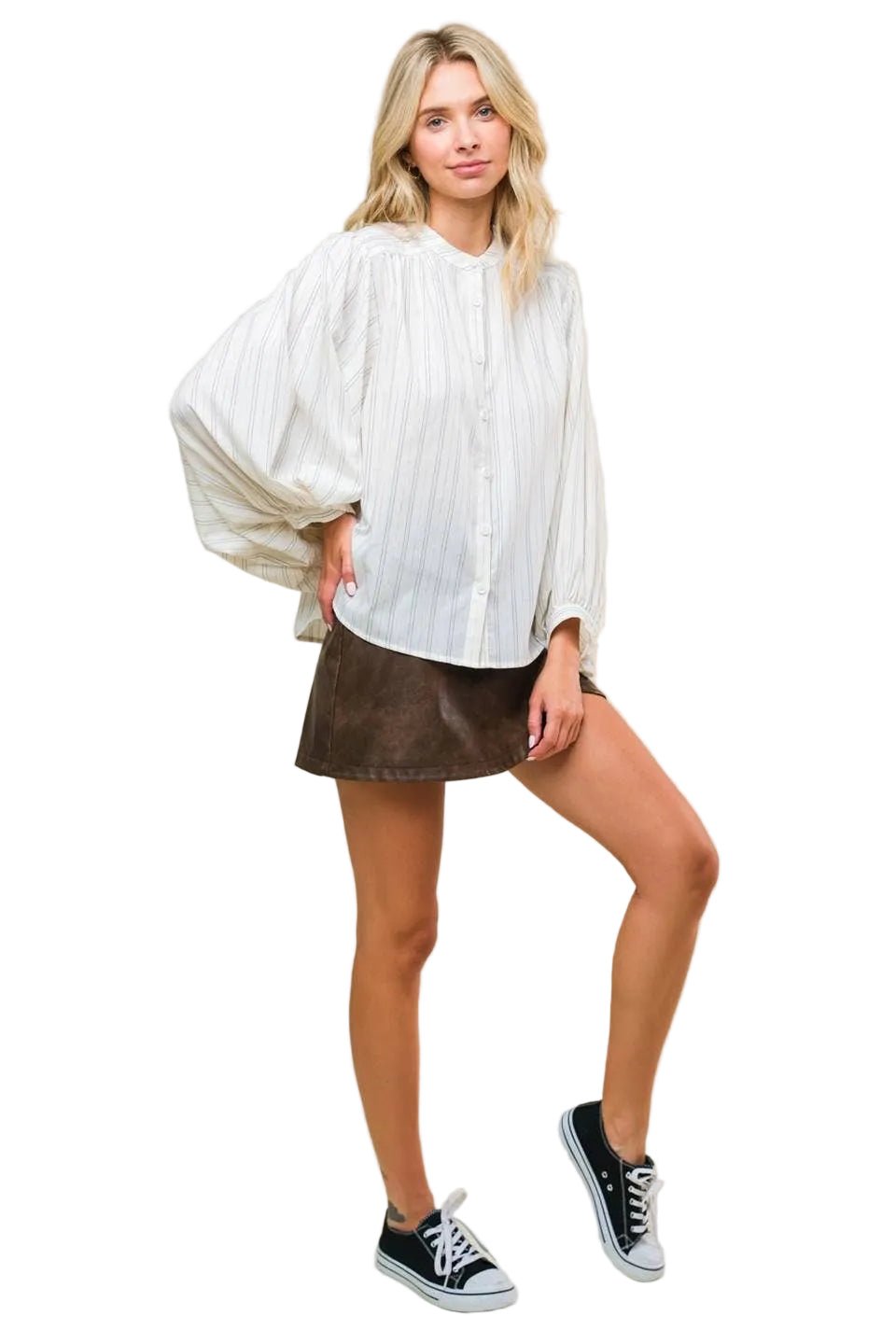 Stripe Classic Button Up - Chatsworth Boutique