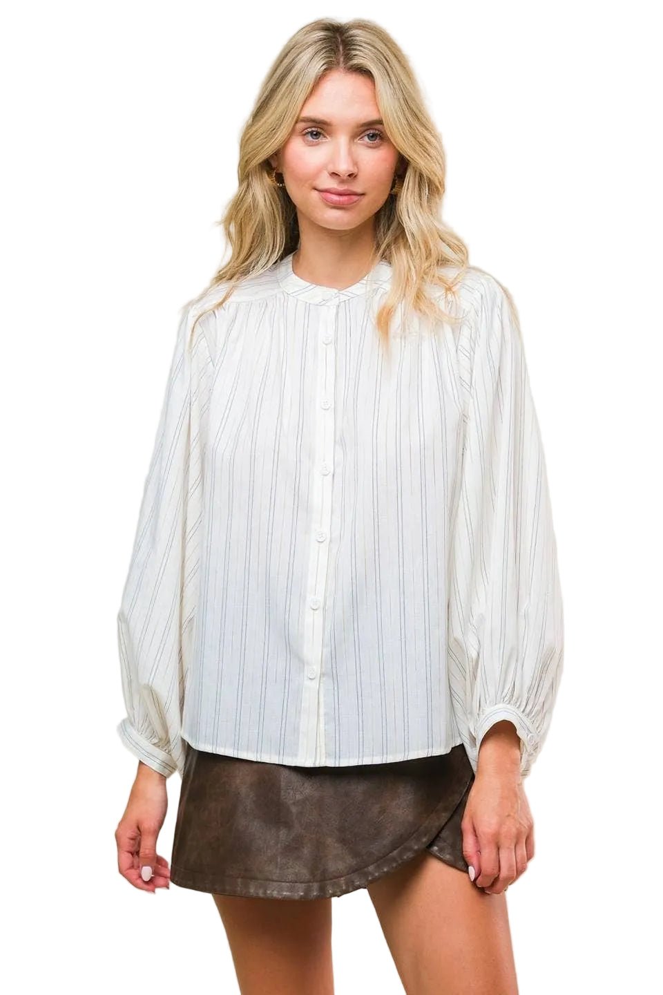 Stripe Classic Button Up - Chatsworth Boutique