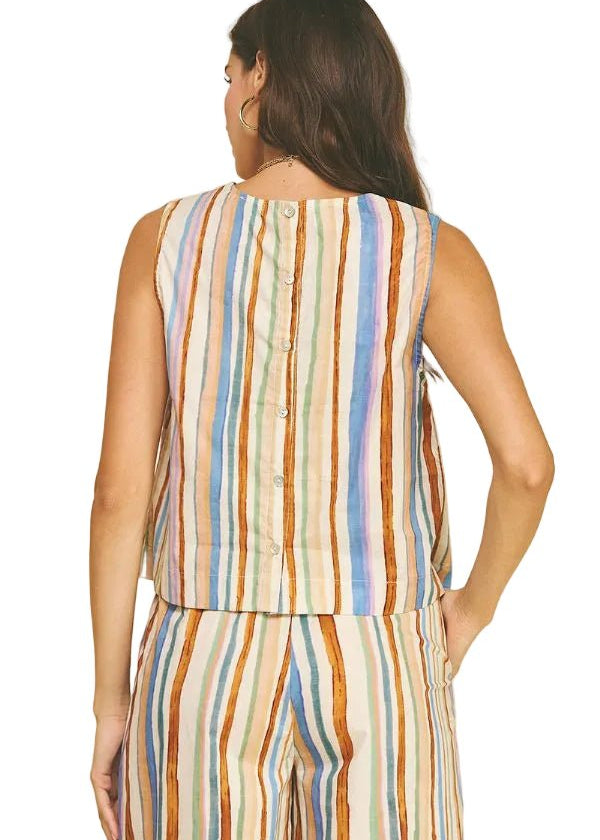 Stripe Set Blouse - Chatsworth Boutique