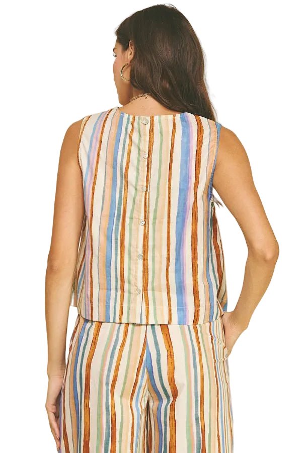 Stripe Set Blouse - Chatsworth Boutique
