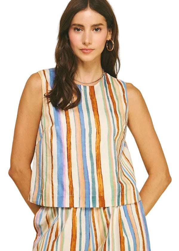 Stripe Set Blouse - Chatsworth Boutique
