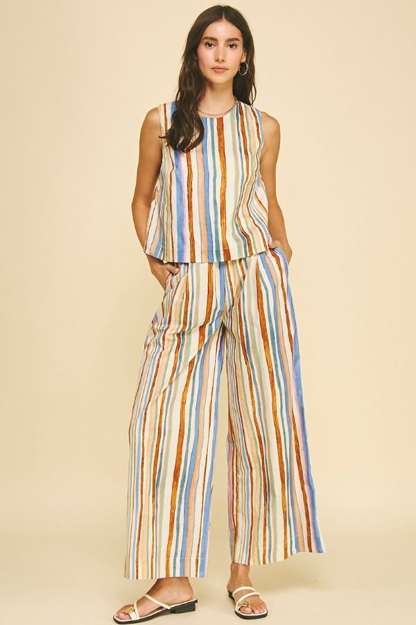Stripe Set Blouse - Chatsworth Boutique