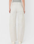 Striped Crop Barrel Jean - Chatsworth Boutique