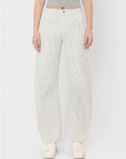 Striped Crop Barrel Jean - Chatsworth Boutique