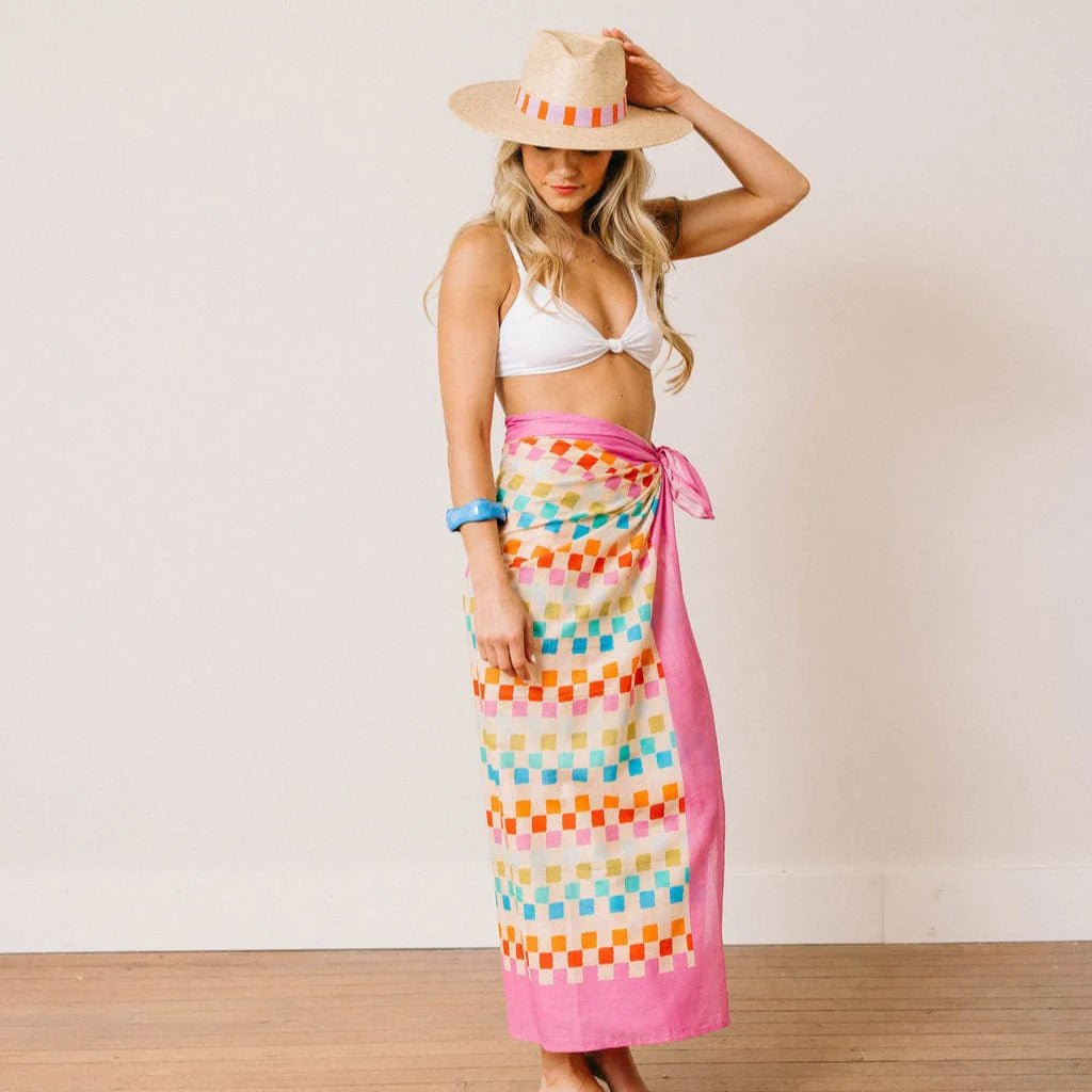 Summer Camp Geo Cove Sarong - Chatsworth Boutique