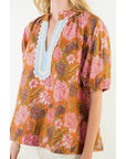 Summer Floral Blouse - Chatsworth Boutique