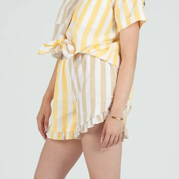 Sunshine Stripe Shorts - Chatsworth Boutique