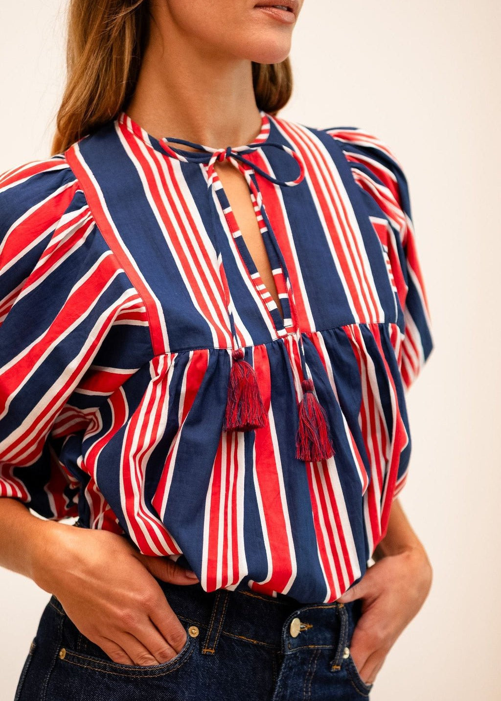 Thalia Top Sailing Stripe - Chatsworth Boutique