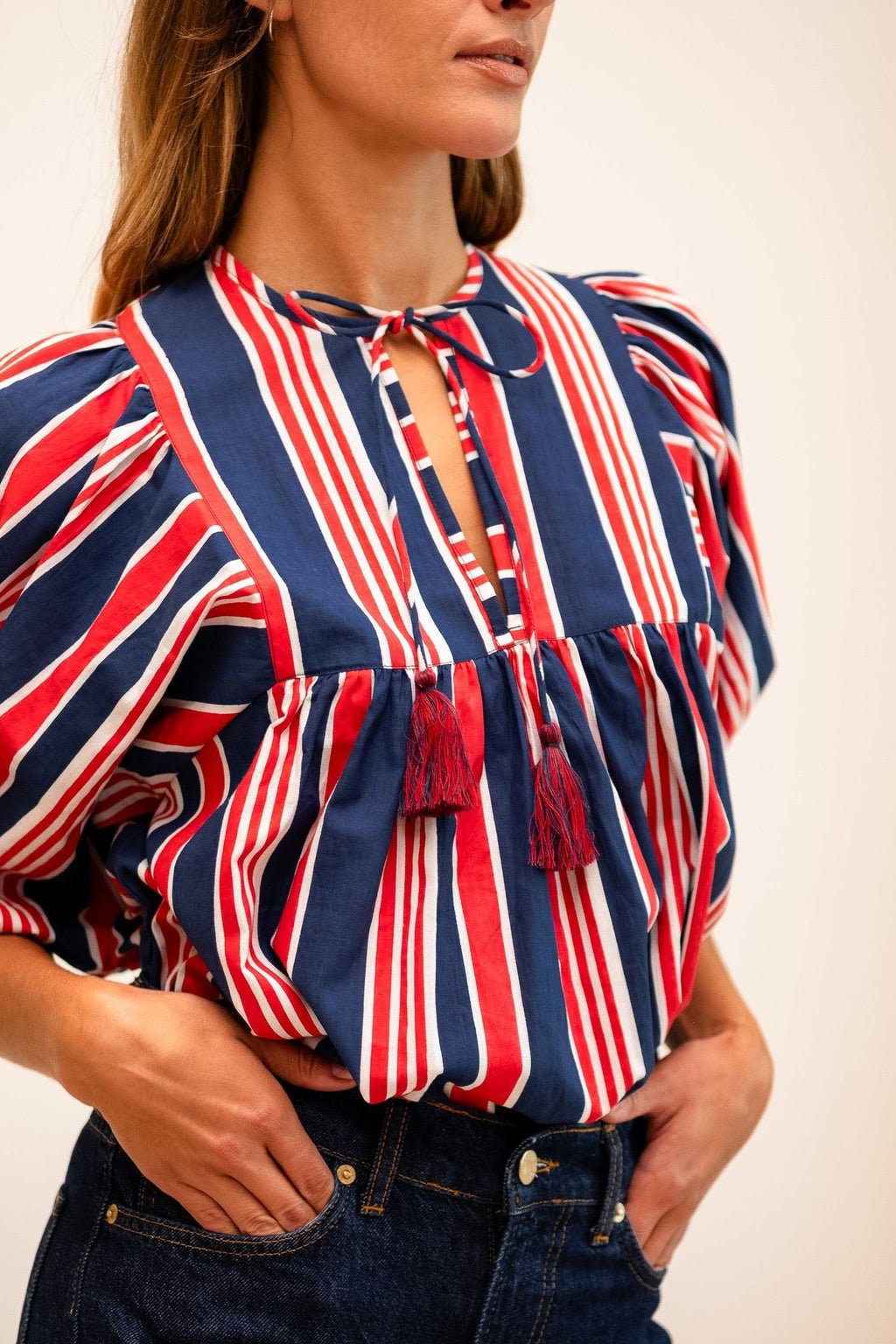 Thalia Top Sailing Stripe - Chatsworth Boutique