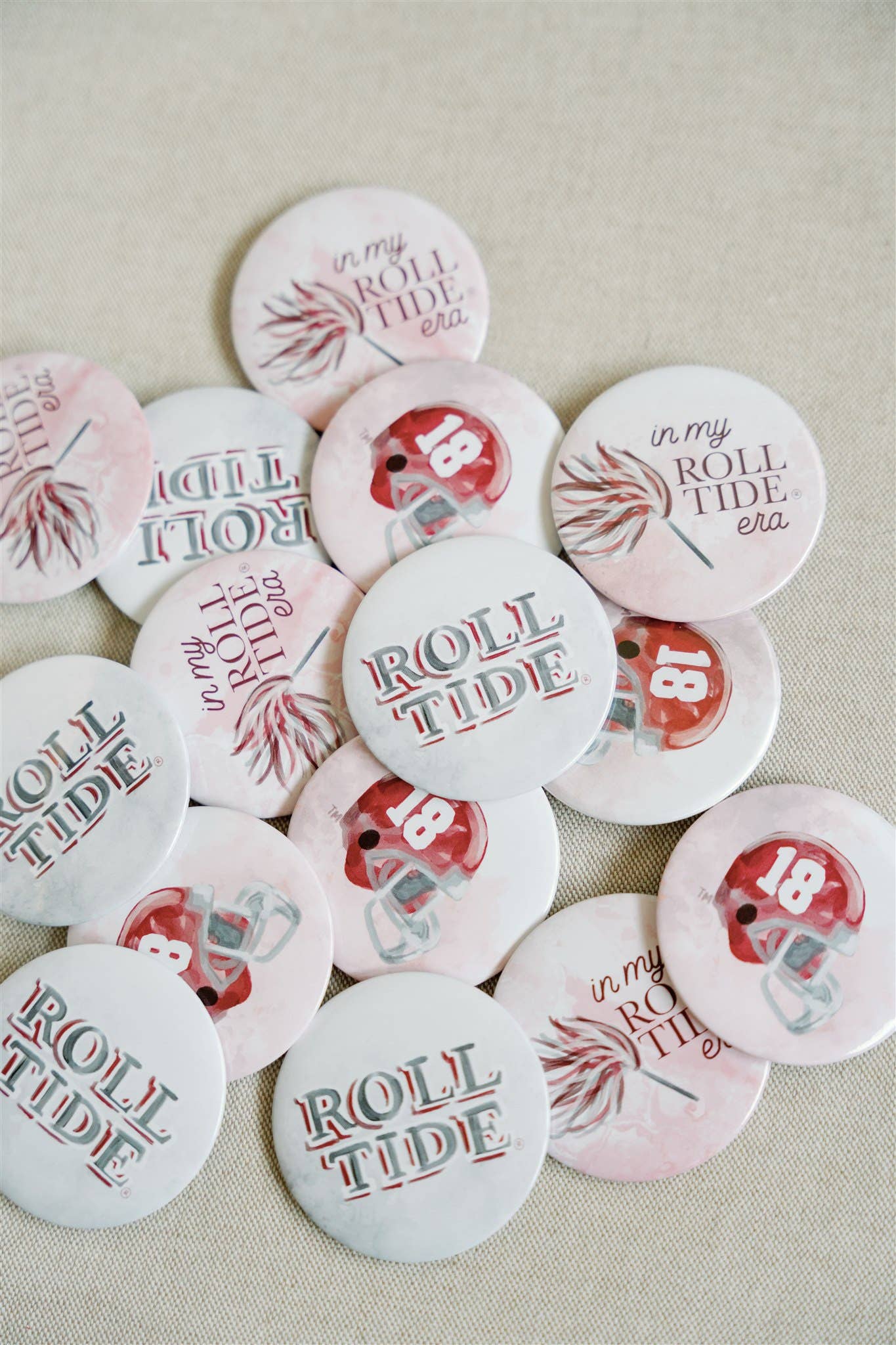 The University of Alabama "Roll Tide" Game Day Button - Chatsworth Boutique