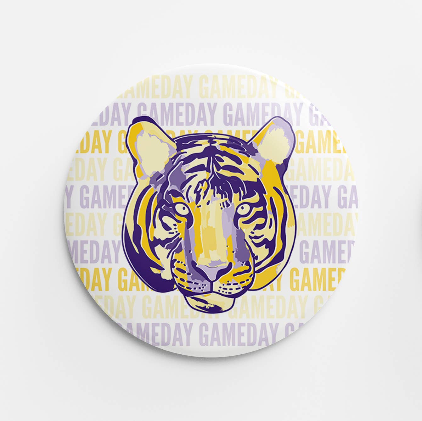 Tiger Gameday Button - Chatsworth Boutique