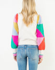Colorblock Sleeve Sweater