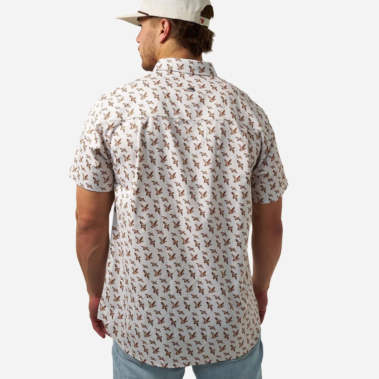 Perf. Button Down Mallards Flying In - Chatsworth Boutique
