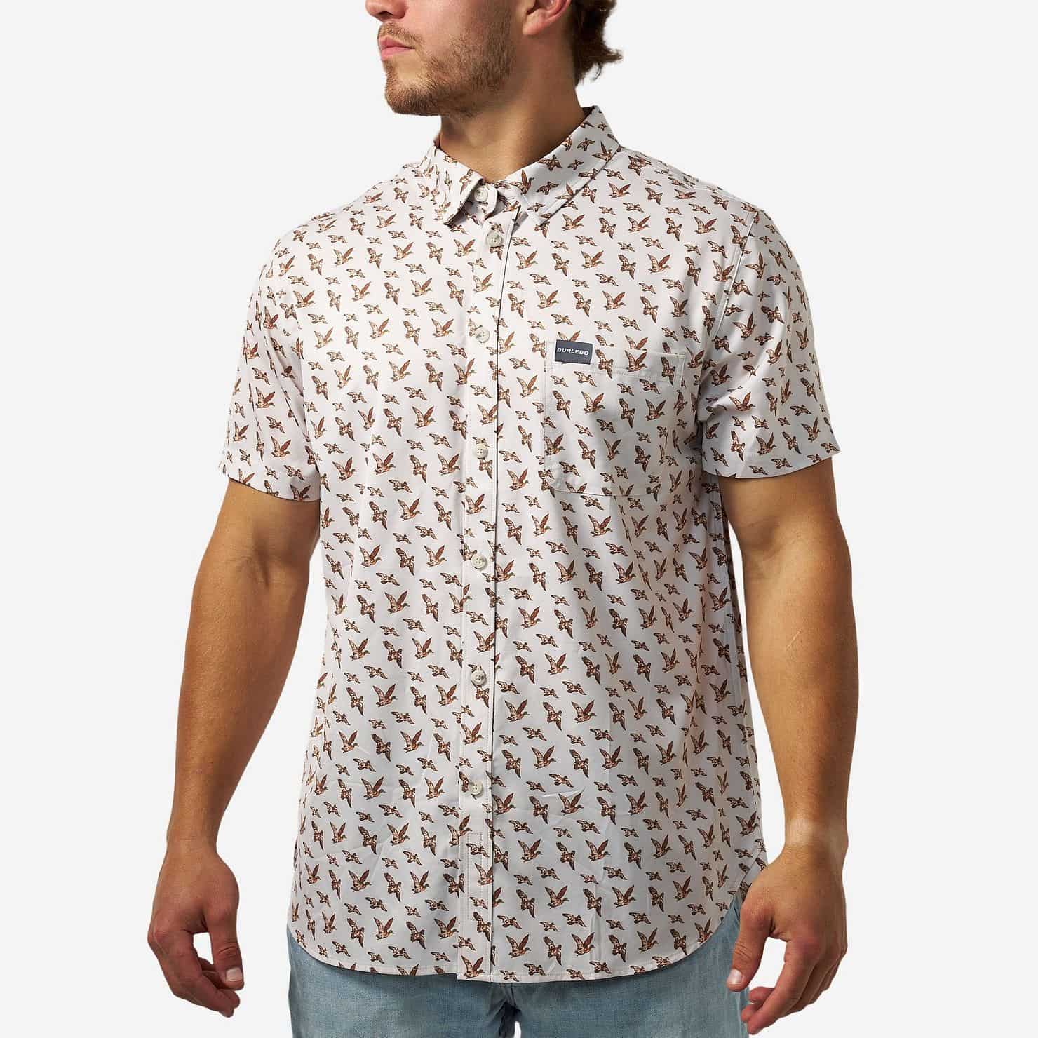 Perf. Button Down Mallards Flying In - Chatsworth Boutique