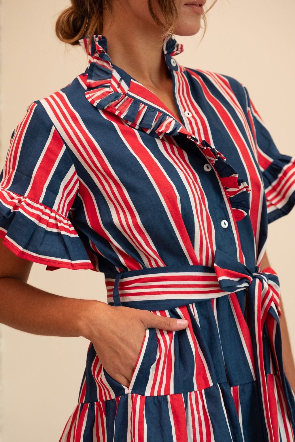 Violetta Dress Sailing Stripe - Chatsworth Boutique