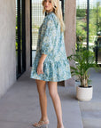 Blue/green Floral Dress