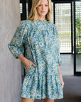 Blue/green Floral Dress