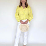 White Crop Slim Straight - Chatsworth Boutique
