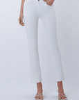 White Crop Slim Straight - Chatsworth Boutique