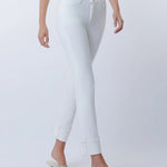 White Crop Slim Straight - Chatsworth Boutique