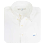 White Perf. Button Down - Chatsworth Boutique
