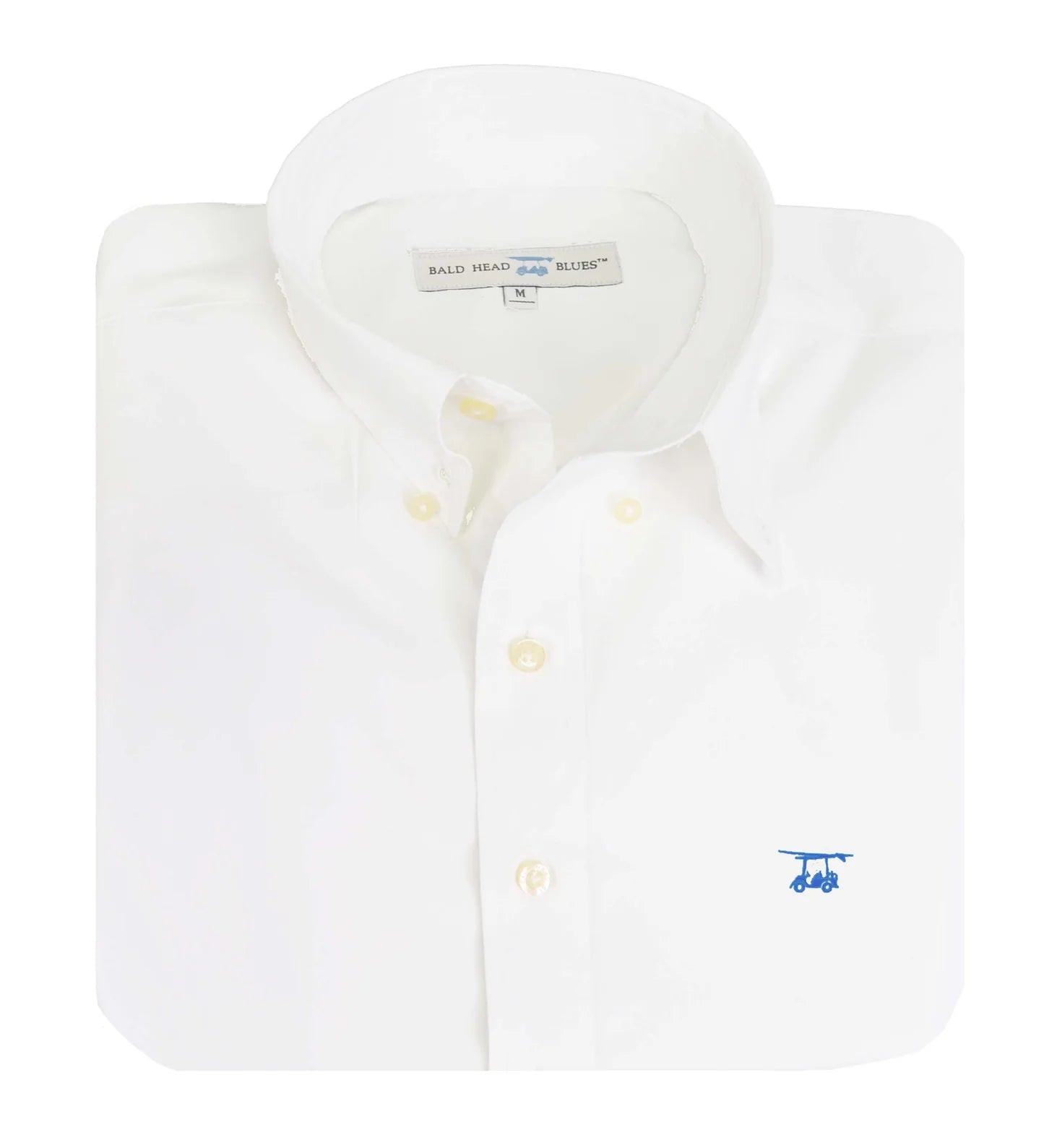 White Perf. Button Down - Chatsworth Boutique