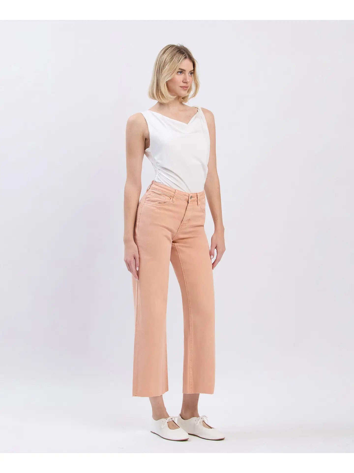 Wide Leg Crop Soft Sand - Chatsworth Boutique