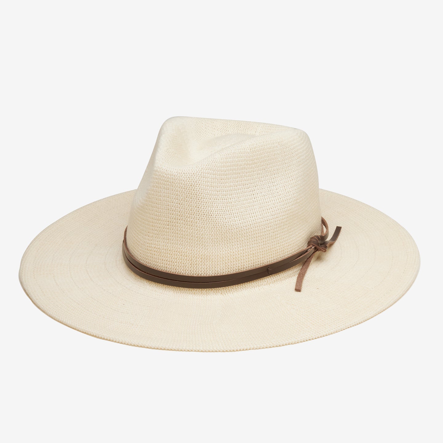 Hudson Hat in Ivory by Wyeth, mesh cap with leather band - Chatsworth Boutique, Fairhope Alabama