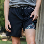 Youth Athletic Short Black - Chatsworth Boutique