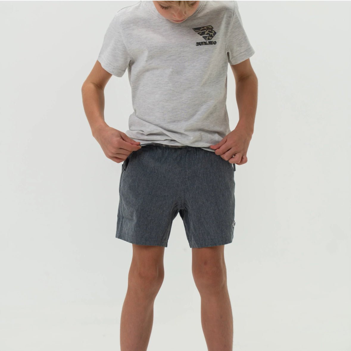 Youth Athletic Short Grey - Chatsworth Boutique