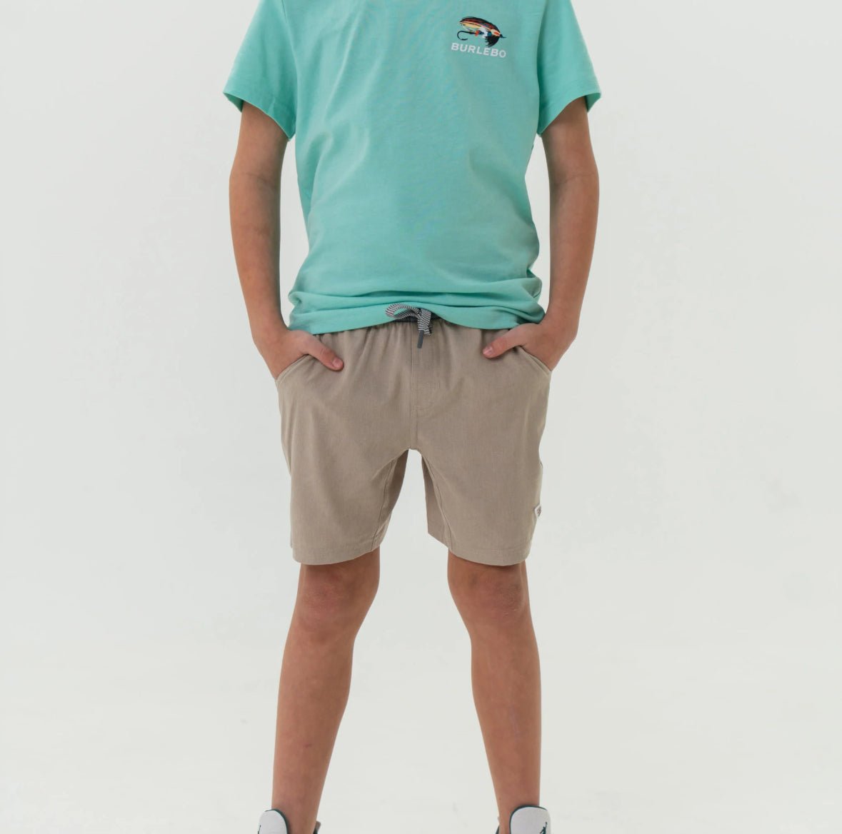 Youth Athletic Short Khaki - Chatsworth Boutique