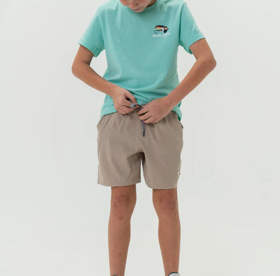 Youth Athletic Short Khaki - Chatsworth Boutique