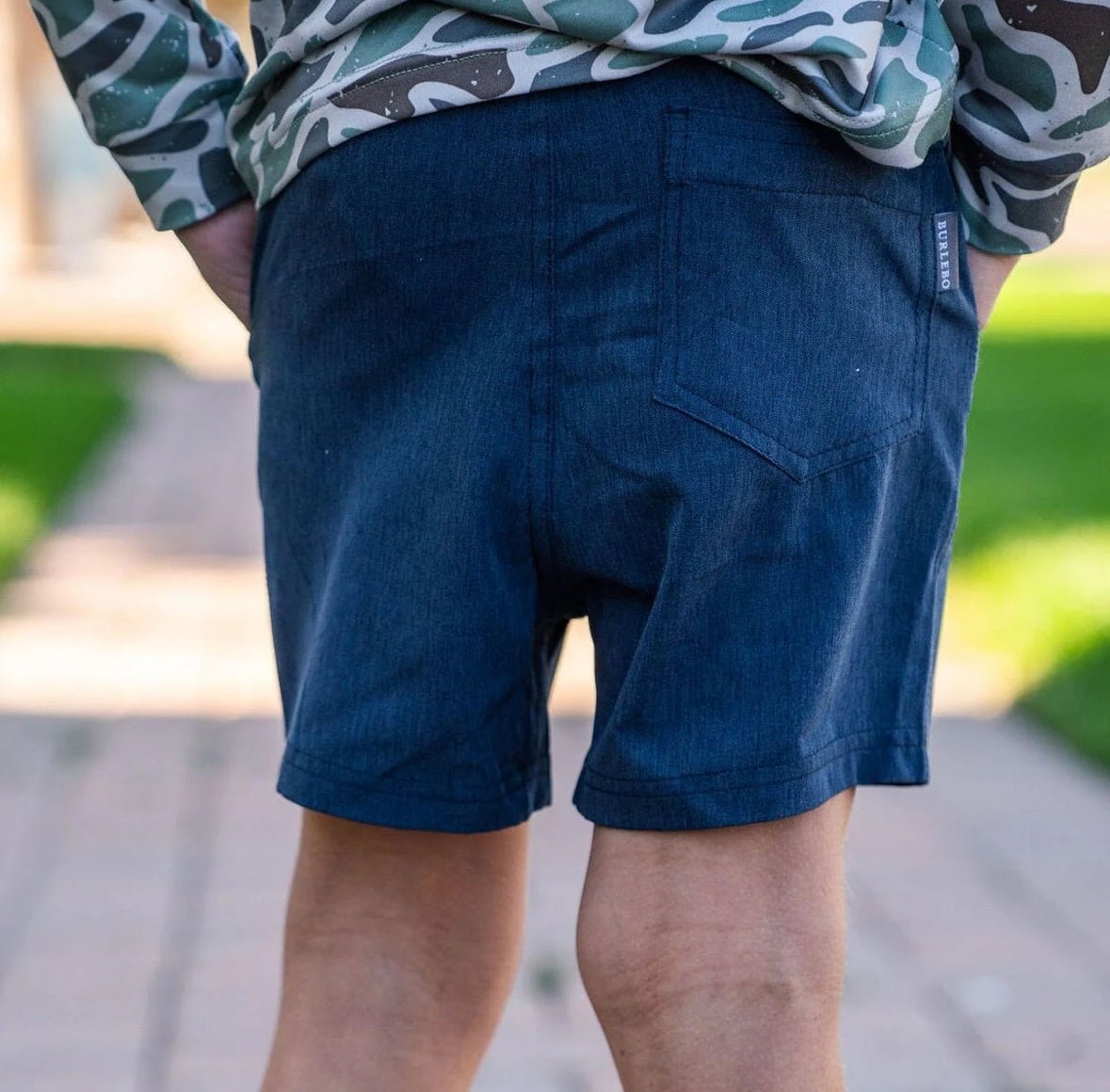 Youth Athletic Short Navy - Chatsworth Boutique