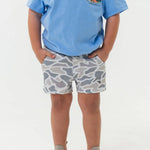 Youth Athletic Short White Camo - Chatsworth Boutique