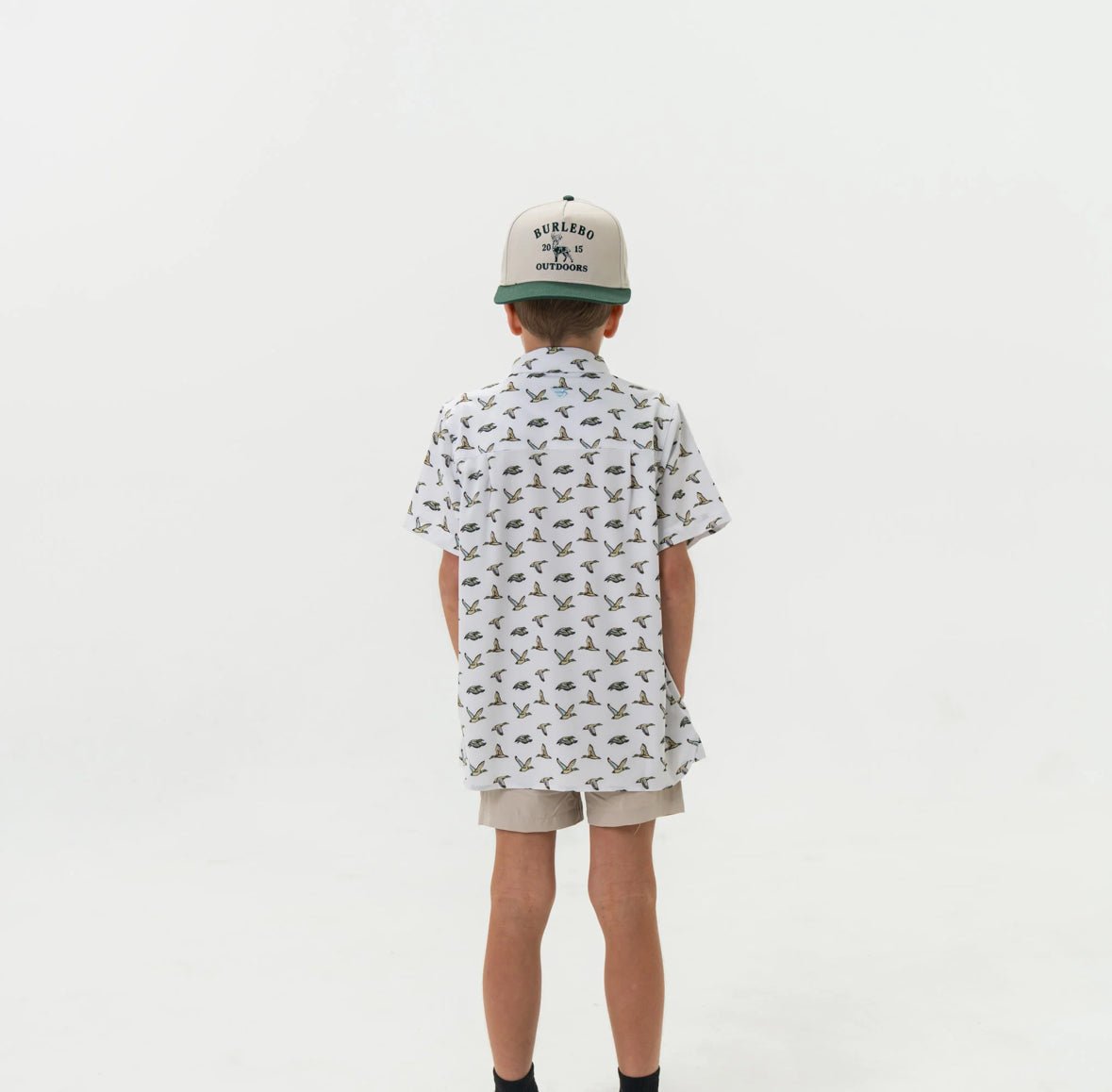 Youth Perf. Button Down Flying Mallard - Chatsworth Boutique