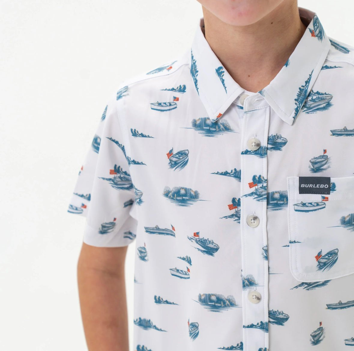 Youth Perf. Button Down Lake Weekend - Chatsworth Boutique