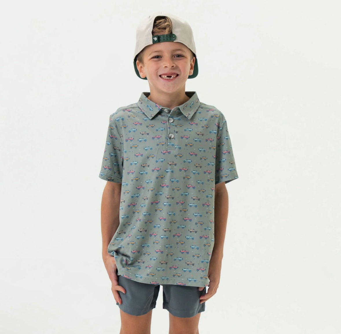 Youth Perf. Polo - Beach Cruiser - Chatsworth Boutique