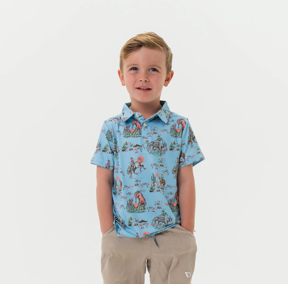 Youth Perf. Polo Cowboy Up - Chatsworth Boutique