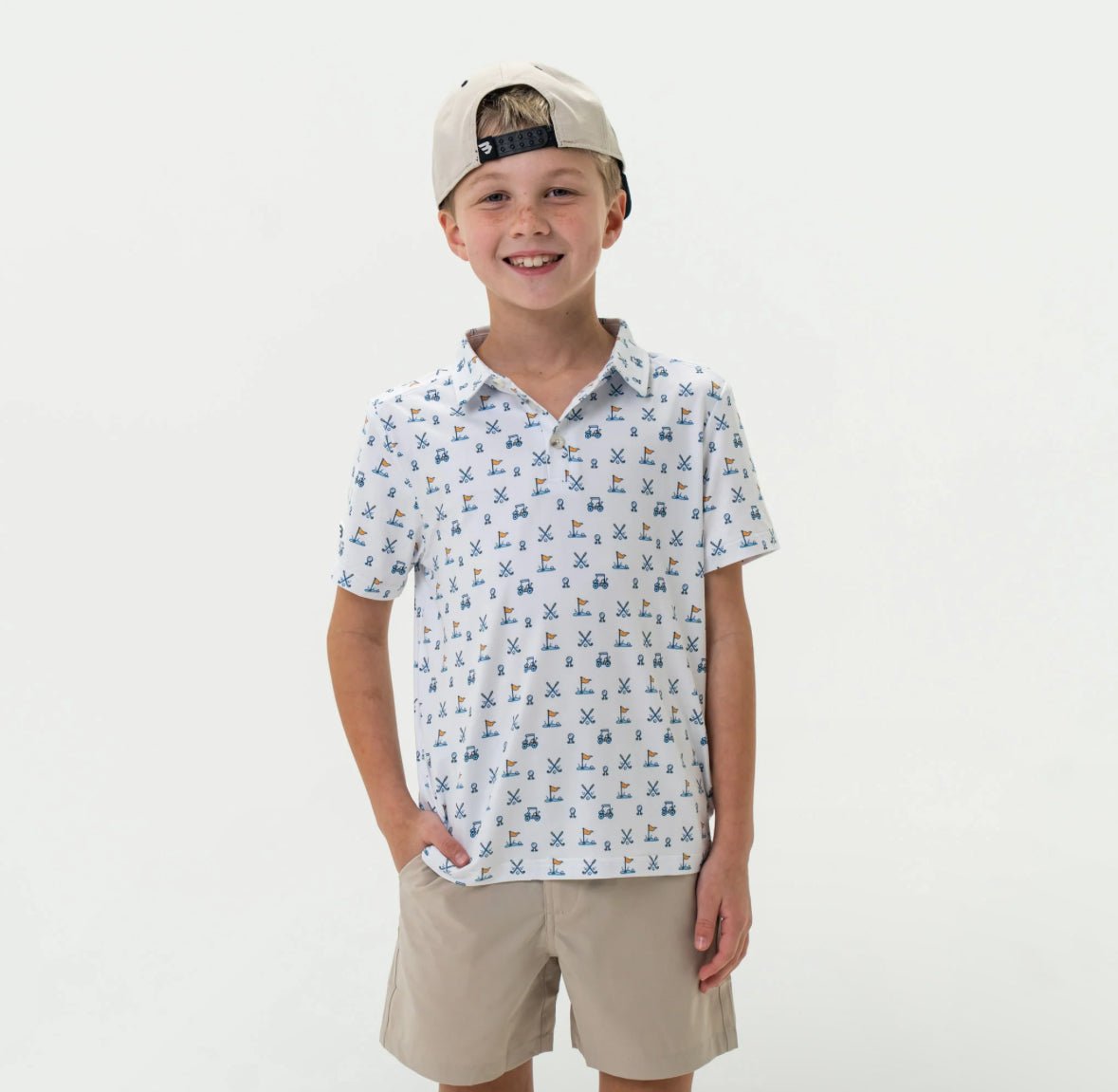 Youth Perf. Polo Hole in One - Chatsworth Boutique