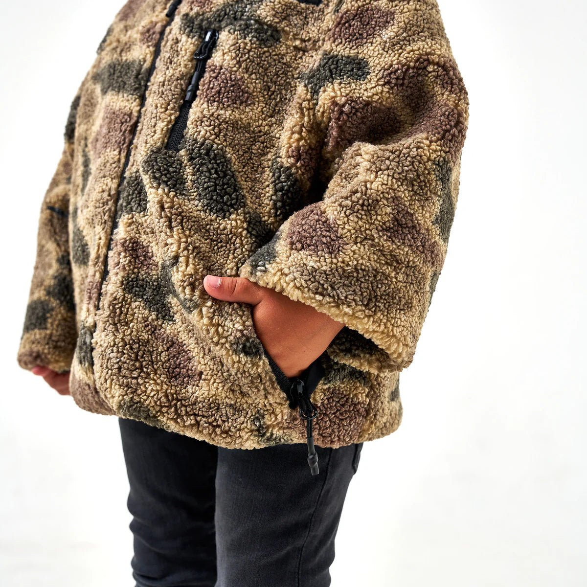 Youth Sherpa Full Zip Jacket - Chatsworth Boutique